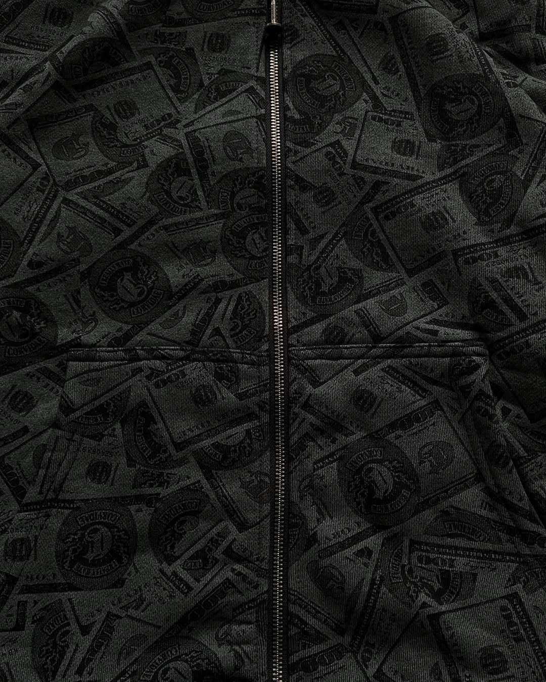 Money Shadow Zip Hoodie