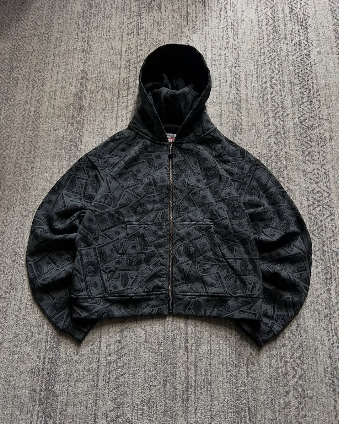 Money Shadow Zip Hoodie
